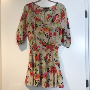 Yumi Kim Silk Floral Dress